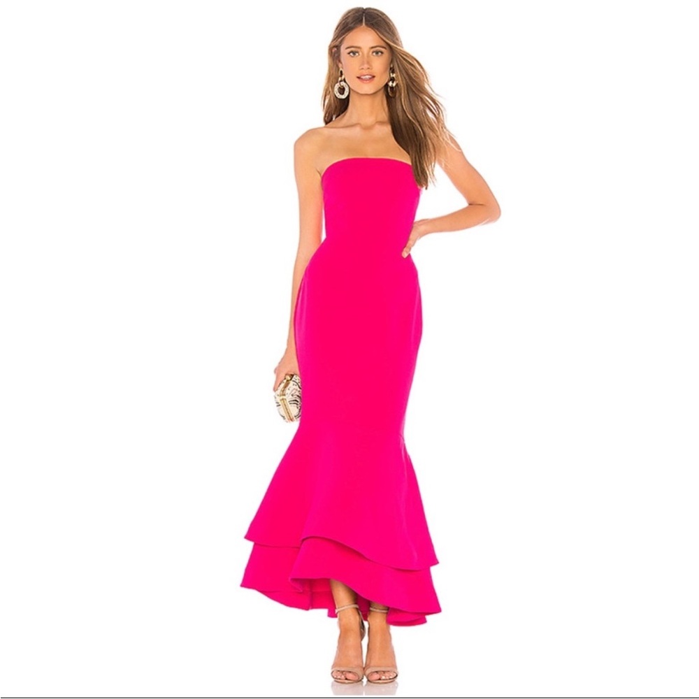 Lovers + Friends Pink Strapless Dress